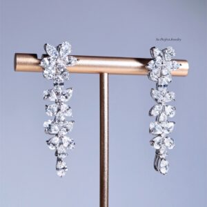Gardenia Cascade 9.60 Carat Fancy-Cut Diamond Earrings