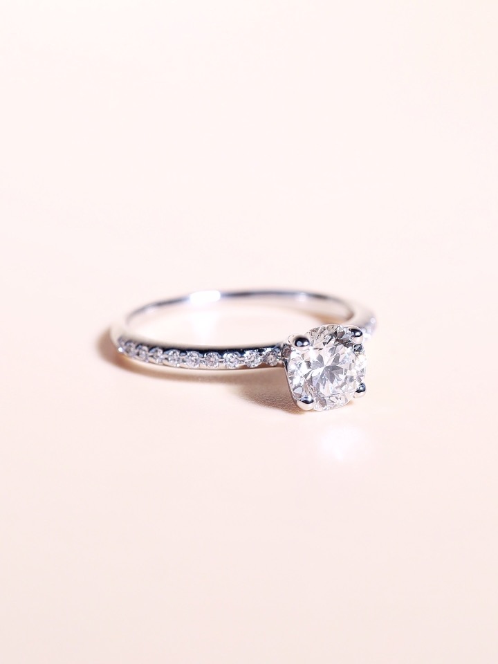 GIA-Certified 0.50 Carat Round Diamond Solitaire Ring in 18K White Gold - Image 7