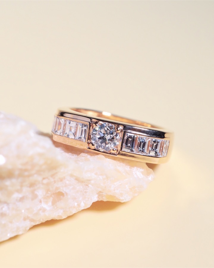 GIA-Certified 0.40 Carat Round Diamond Unisex Ring in 18K Rose Gold - Image 10