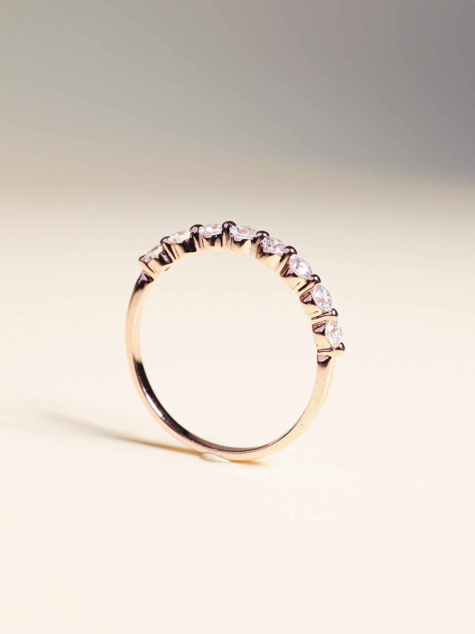 0.52 Carat Diamond Dot Ring in 18K Rose Gold - Image 11