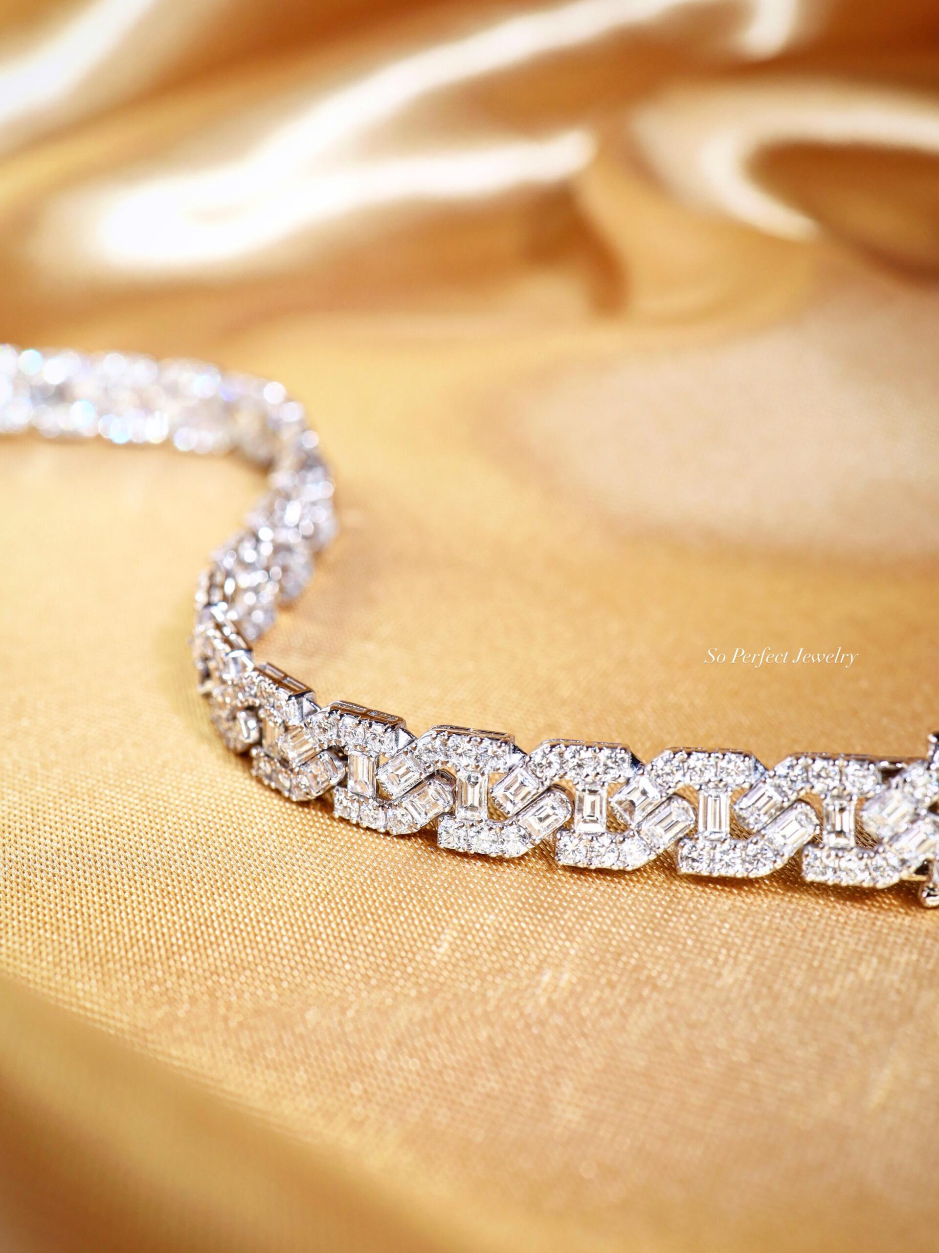 CHAIN! 8.66TCW F/VS Diamonds in 14K Solid White Gold Bracelet Hiphop Bangle - Image 10