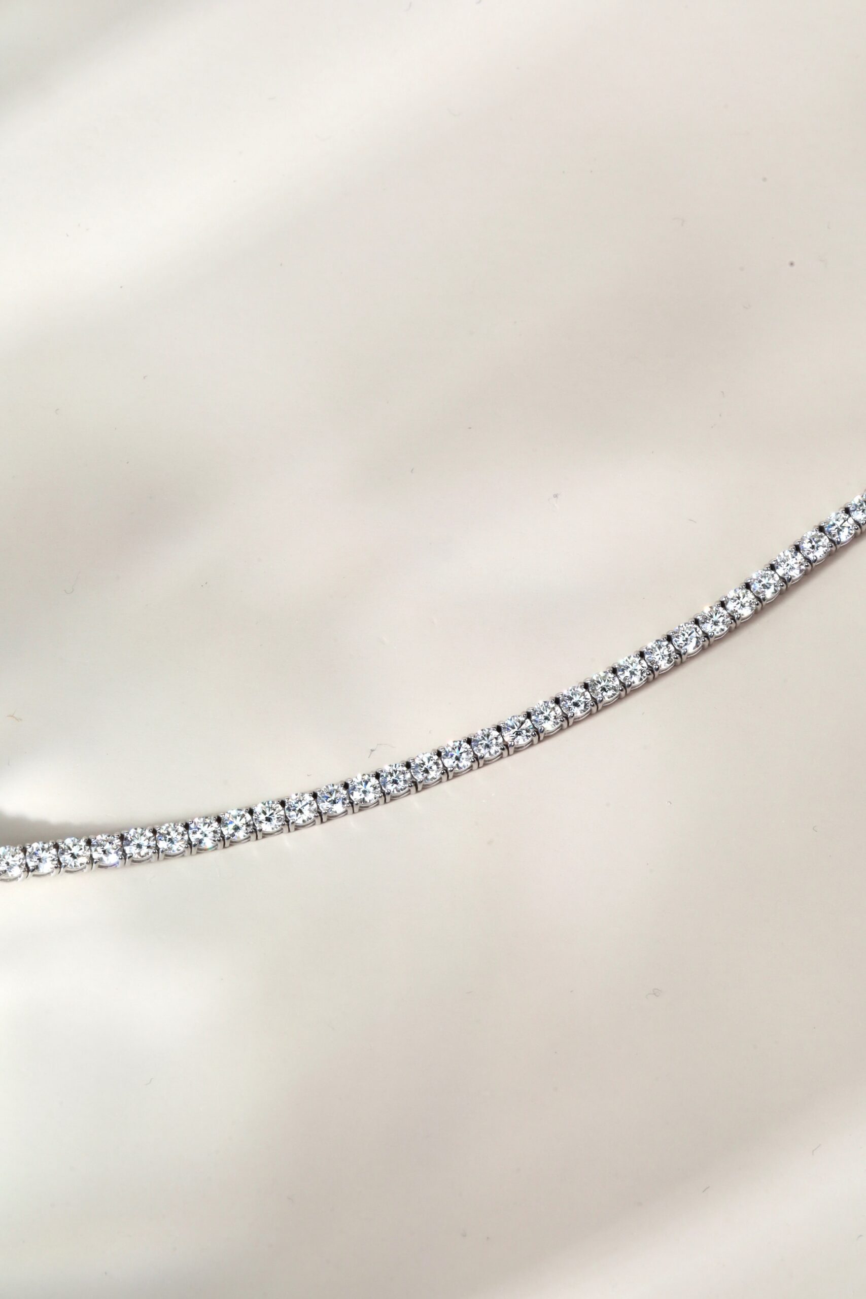 5.35 Carat Round Diamond Tennis Bracelet in 18K White Gold - Image 11
