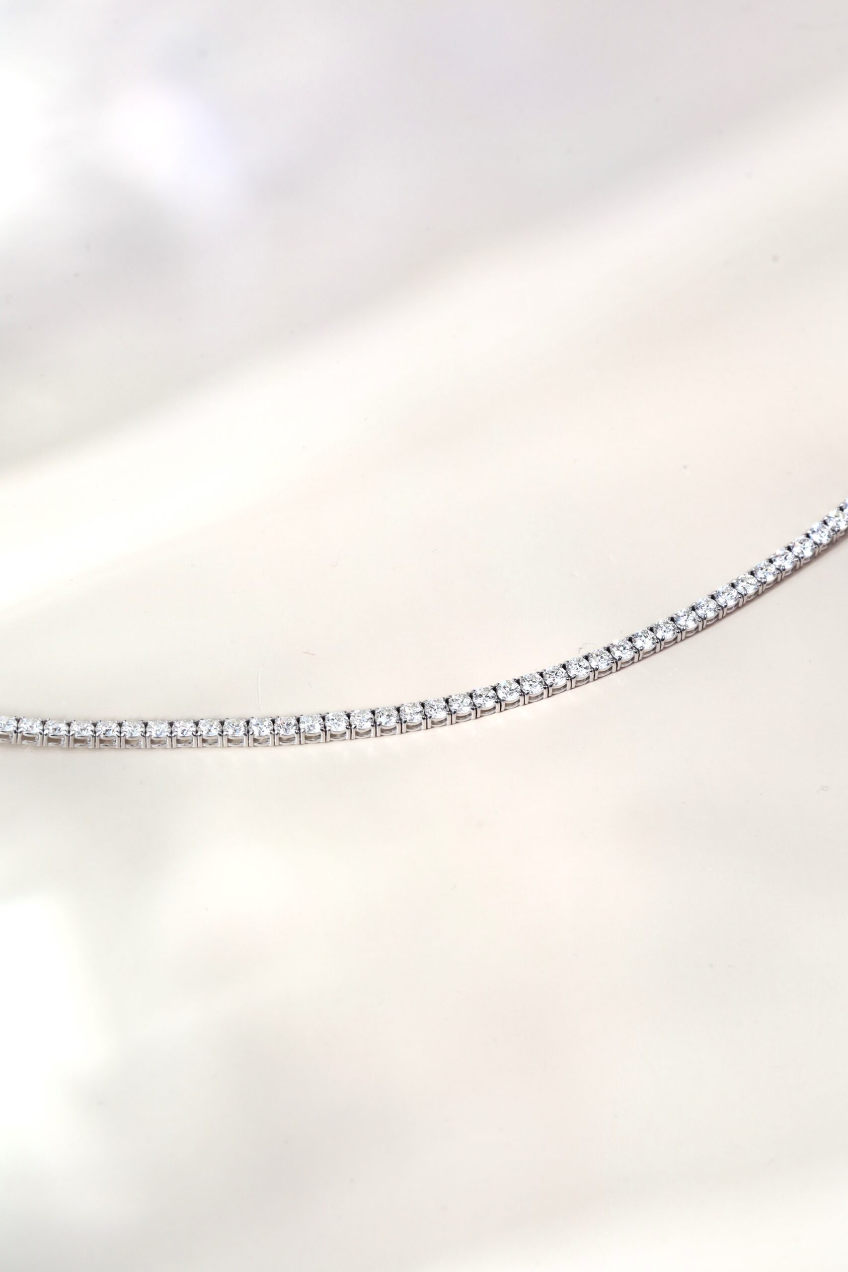 5.35 Carat Round Diamond Tennis Bracelet in 18K White Gold - Image 10
