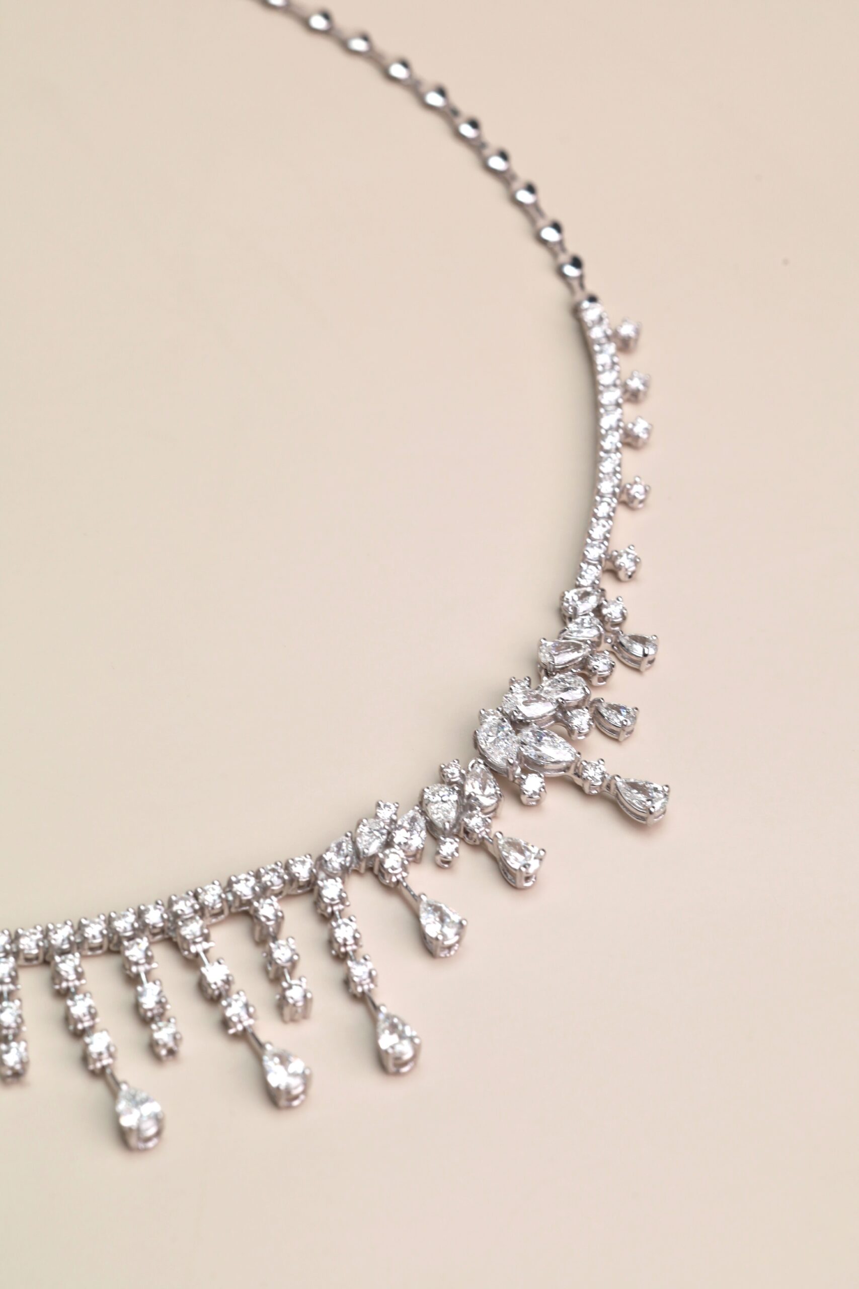 10.57 Carat Fancy Diamond Necklace in 18K White Gold - Image 5