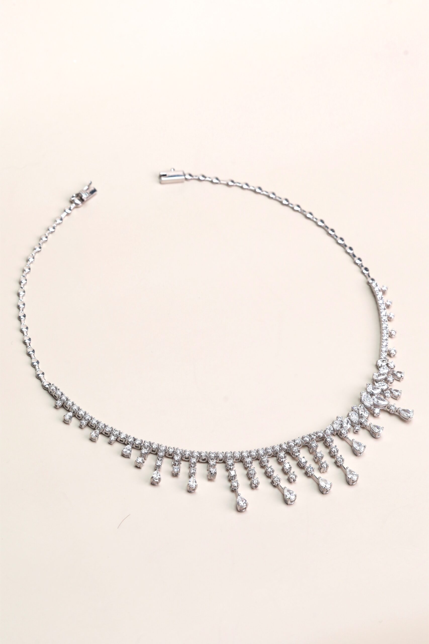 10.57 Carat Fancy Diamond Necklace in 18K White Gold - Image 7
